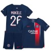 Maillot de Supporter Paris Saint-Germain 2023-24 Mukiele 26 Domicile Pour Enfant